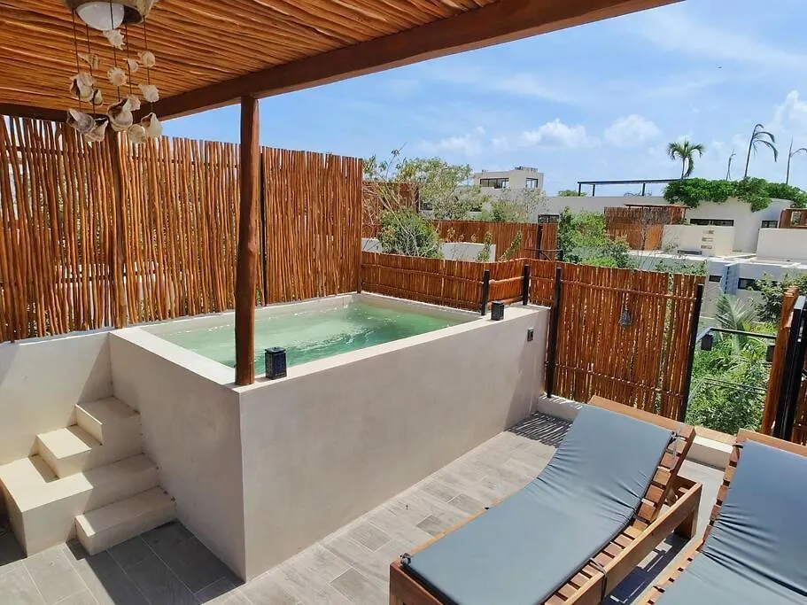 Luxury Penthouse Studio With Private Rooftop & Pool Tulum Pueblo